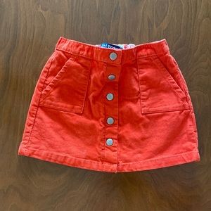 EUC Mini Boden corduroy skirt. Size 3-4Y.